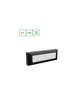 ENCANTA 6W CCT 230V IP54 230x80x30MM CZARNY NATYNKOWA ELEWACYJNA