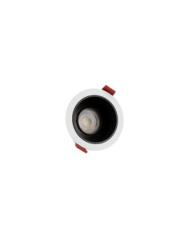 FIALE COMFORT ANTI-GLARE GU10 OCZKO GU10 250V IP20 FI85x50mm BIAŁY okrągła środek czarny ruchoma