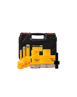 Zestaw otwornica do betonu gresu płytek koronki zestaw 6-68mm M14 +adapter BESTEN BE0002821