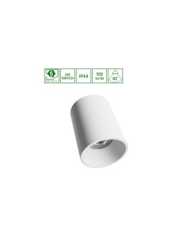 ORBITO NATYNKOWA 14-27W NW 230V 40ST IP44 UGR19 RA90 FI115X152MM BIAŁY OKRĄGŁA 5 LAT