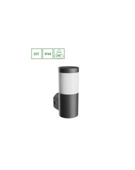 STELLA COLUMN WALL GU10 6W CCT 230V 270ST IP44 IK08 100X120X245MM CZARNY OKRĄGŁA ELEWACYJNA
