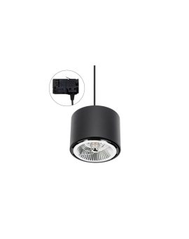 CHLOE AR111 NATYNKOWA GU10 250V IP20 120x85mm CZARNY okrągła nieruchoma TRACK