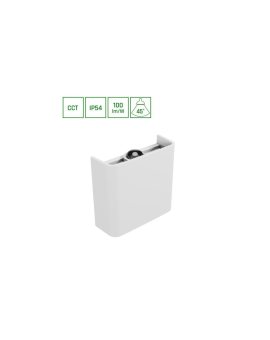 LUNARIX 1 KINKIET 2W CCT 230V IP54 RA90 110x100x40MM BIAŁY, ŚWIECI GÓRA/DÓŁ