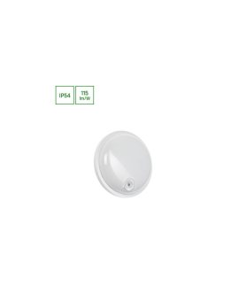 TECHNIC LAMP KANAŁOWA 20W NW 230V 120st IP54 IK07 220x60mm BIAŁY okrągła czujnik ruchu PIR