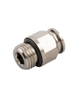 Złączka pneumatyczna M5 męskie Wciskane 4 mm RS PRO Szybkozłączka wtykowa
