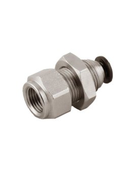 Złącze wielostykowe Wciskane 8 mm 1/4 cala RS PRO Adapter grodziowy 1/4 in BSP Female