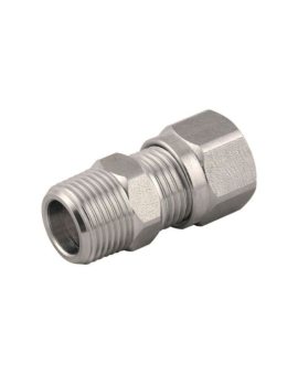Adapter gwintowany prosty gwint – rura Żeńska BSP 1/4 BSP Wciskane 8 mm RS PRO Złączka prosta 1/4 BSP Male