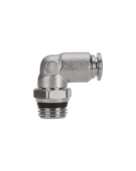 Adapter gwintowany typu kolanko gwint – rura RS PRO Adapter gwintowany kolankowy M5 męskie