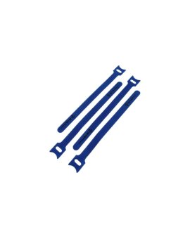 Opaska rzepowa do kabli z oczkiem, długość 200mm, szer.12 mm, niebieski (opak. 10 szt.)