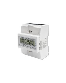 Qoltec Trójfazowy elektroniczny licznik miernik zużycia energii na szynę DIN 400V 100A LCD 4P