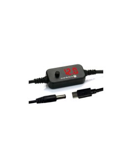 Uniwersalny zasilacz, selektor napięcia USB-C PD - DC 5V, 9V, 12V, 15V, 20V, 10 wtyków, everActive AD-PD65
