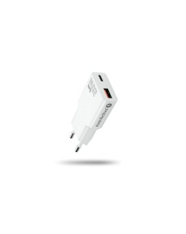 Ładowarka sieciowa everActive GaN SUPER SLIM SC-340Q z gniazdem USB QC3.0 oraz USB-C PD 20W