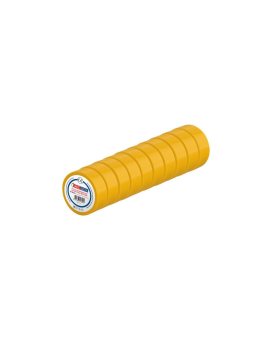 Taśma izolacyjna elektroizolacyjna PVC 19mmx9m żółta HOROZ 10szt.