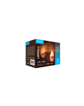 Lampki bałwanki BAT modee 1,35m WARM 10LED ML-C1012