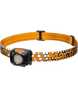 Latarka czołowa, czołówka Mactronic Rebel pomarańczowa AHL0061 USB-C