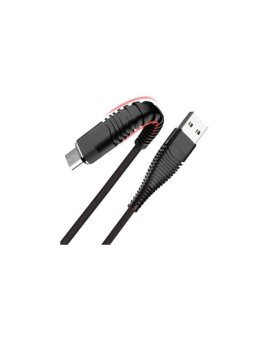 Kabel USB - Micro USB wzmacniany czarny 1m LB0152 LIBOX