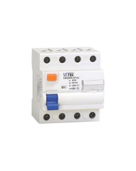 LcTec Wyłącznik różnicowoprądowy 4P 25A 30mA typ AC 6kA EBS9RN 491089