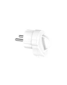 Wtyk schuko z uchwytem, biały, na kabel 16A VA0281 VAYOX