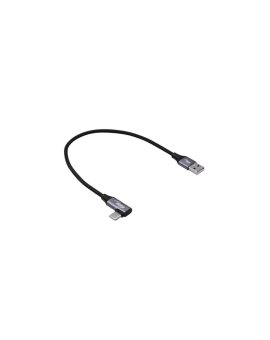 Kabel USB Akyga AK-USB-58 USB type A (m) / USB type C (m) kątowy ver. 2.0 60W 0.3m
