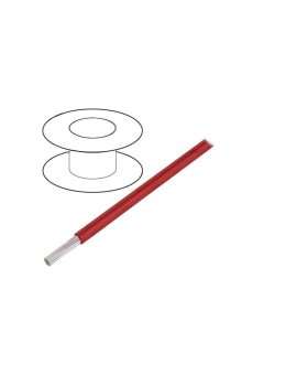 6718-RD005 Przewód EcoGen, EcoWire, HookUp Wire linka Cu d: 12AWG MPPE czerwony 600V 30,5m