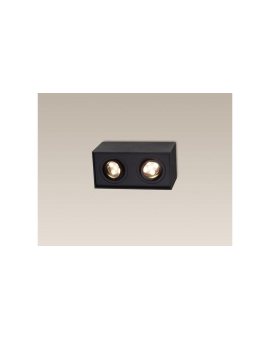 MAXLIGHT C0089 LAMPA SUFITOWA BASIC SQUARE CZARNA PODWÓJNA