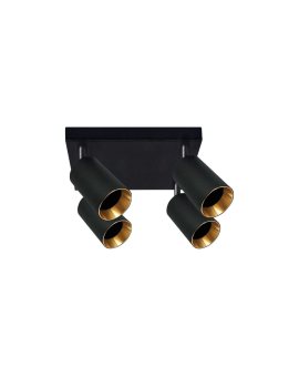 Plafon LED Oprawa Lampa Ścienno-Sufitowa 4xGU10 MARIBEL Czarny Goldlux