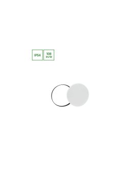 NYMPHEA BLACK i WHITE RINGS 18W WW 230V 115st IP54 FI250x52 BIAŁY/CZARNY OKRĄGŁA