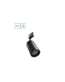 PAVA BASIC NA SZYNOPRZEWÓD 3F 20W 3CCT 230V 20-45ST IP20 RA80 84X136X185MM CZARNY