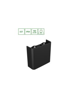 LUNARIX 2 KINKIET 4W CCT 230V IP54 RA90 110X100X40MM CZARNY, ŚWIECI GÓRA/DÓŁ