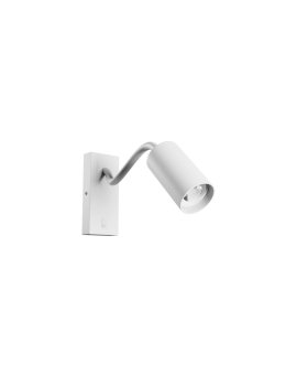 SQUALLA VARIOSA FLEXI SWITCH GU10 KINKIET 230V IP20 55x100x410MM BIAŁY OKRĄGŁA