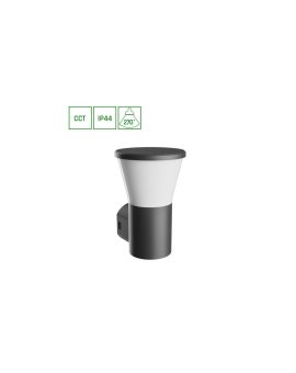 STELLA ROUND WALL GU10 6W CCT 230V 270ST IP44 IK08 155X160X230MM CZARNY OKRĄGŁA ELEWACYJNA