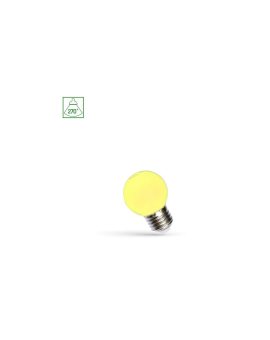LED KULKA E-27 230V 1W ŻÓŁTY SPECTRUM