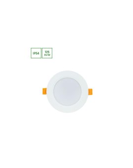 DURE 3 DOWNLIGHT 8W CW 230V 110st IP54 IK06 118x31 BIAŁY okrągła zasilacz zintegrowany