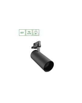 ANDROMEDA PRIME NA SZYNOPRZEWÓD 3F 3CCT 24W 230V 25st IP20 śr.76x177x228mm CZARNY SPECTRUM