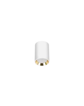CHLOE GU10 MINI NATYNKOWA GU10 250V IP20 70x100mm BIAŁY, ŚRODEK ZŁOTY okrągła