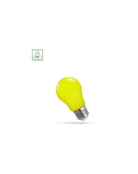 LED GLS E-27 230V 4.9W ŻÓŁTY SPECTRUM