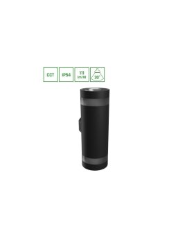 TORRE RING 18W CCT 230V IP54 99x78x244MM CZARNY OKRĄGŁA ELEWACYJNA DWUKIERUNKOWE