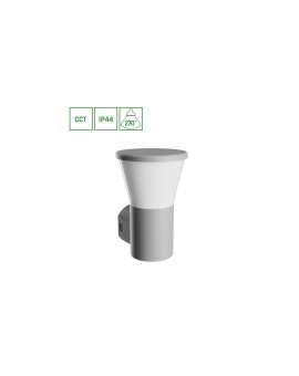 STELLA ROUND WALL GU10 6W CCT 230V 270ST IP44 IK08155X160X230MM SZARY OKRĄGŁA ELEWACYJNA