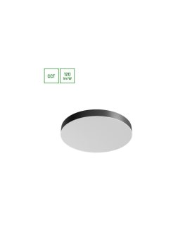 NYMPHEA OPTIMA BLACK 36W CCT 230V 120ST IP20 FI400X50MM BIAŁY CZARNY OKRĄGŁA