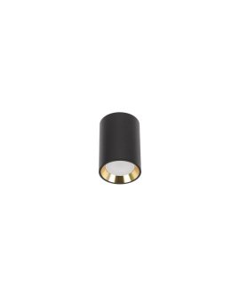 CHLOE GU10 MINI NATYNKOWA GU10 250V IP20 70x100mm CZARNY, ŚRODEK ZŁOTY okrągła