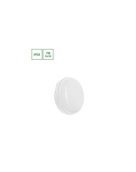 TECHNIC LAMP KANAŁOWA 8W NW 230V 120st IP54 IK10 140x48mm BIAŁY okrągła