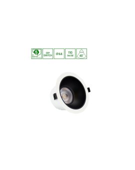 ORBITO DOWNLIGHT 14-27W WW 230V 40st IP44 Ra90 UGR19 169X95MM BIAŁY/CZAR.MAT okr. regulacja mocy 5