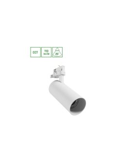 ANDROMEDA PRIME NA SZYNOPRZEWÓD 3F 3CCT 24W 230V 25st IP20 śr.76x177x228mm BIAŁY SPECTRUM