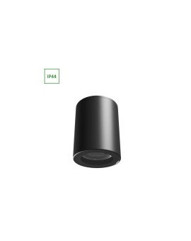 CHLOE GU10 NATYNKOWA GU10 250V IP44 70X90MM CZARNY OKRĄGŁA NIERUCHOMA