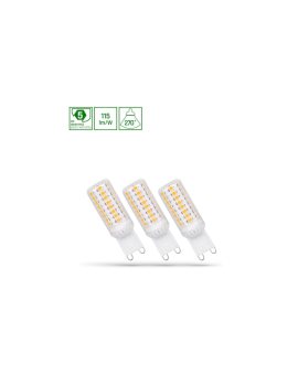 LED G9 230V 4W CW DIMMABLE SMD 5 LAT PREMIUM SPECTRUM 3-PACK