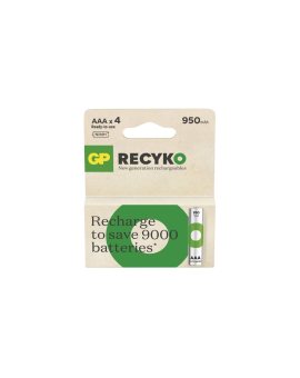 4 x akumulatorki AAA / R03 Ni-MH GP ReCyko 950mAh