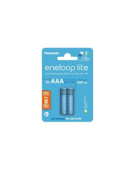 Akumulatorki Panasonic Eneloop Lite NEW R03 AAA 550mAh BK-4LCCE/2BE (blister) - 2 sztuki