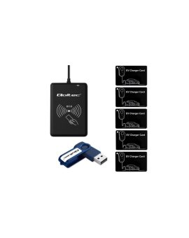 Qoltec System hotelowy EV programator kart EV + oprogramowanie + 5 kart EV