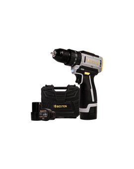 Wiertarko-wkrętarka z udarem Akumulatorowa BESTEN BE0002886 Bezszczotkowa 2Xaku Zestaw XXL