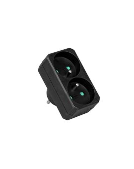 Rozgałęźnik sieciowy 2x 2P+0 3500W 230V czarny VA0131B VAYOX